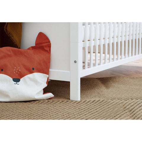 Rootz Nursery Viktoria 3-Piece Set - Baby Room Set - Infant Bedroom Set - Convertible Cot Bed & Storage - 144cm x 76cm x 83cm