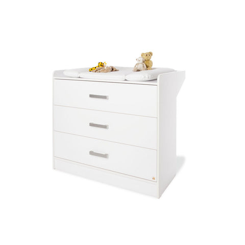 Rootz Viktoria Changing Unit - Wide Dresser - Baby Changer - Removable Changing Top - 100cm x 75/44cm x 90cm