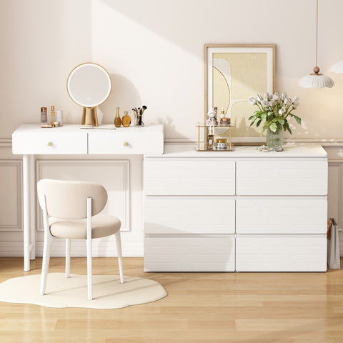 Rootz Dressing Table - Vanity - Makeup Table with Storage - Efficient Space Solution - 200cm x 40cm x 85cm