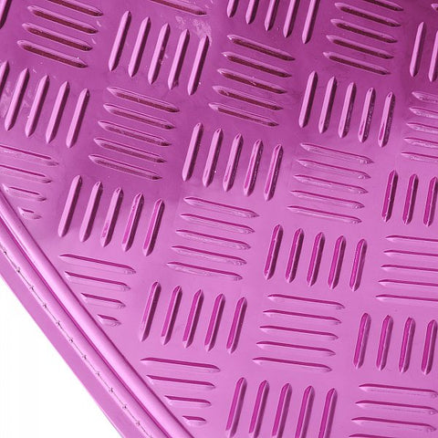 Rootz Aluminum Car Mats - Vehicle Floor Liners - Universal Fit - Heavy-duty PVC - Weatherproof - 69cm x 49cm & 46cm x 47cm