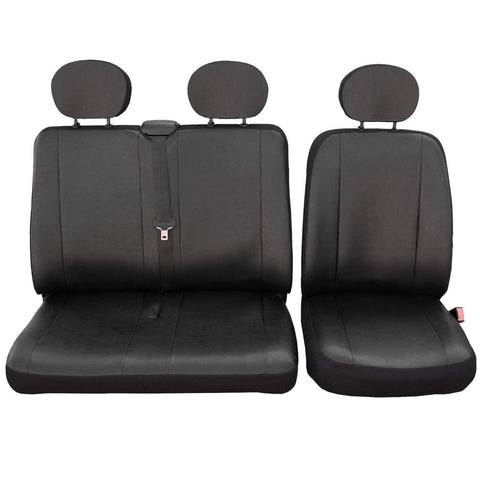 Rootz Car Seat Covers - Set of 1+2 - Artificial Leather - Easy-care - Universal Fit - Polyester Foam - 3-8mm - Washable - Installation Accessories - 100% Polyester - 30° Wash - High Comfort - Durable