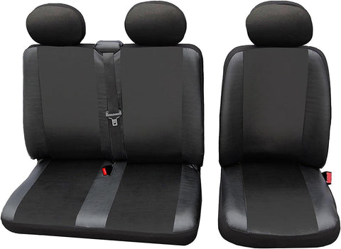 Rootz Car Seat Covers - Set of 1+2 - Artificial Leather - Easy-care - Universal Fit - Polyester Foam - 3-8mm - Washable - Installation Accessories - 100% Polyester - 30° Wash - High Comfort - Durable