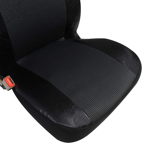 Rootz Car Seat Covers - Set of 1+2 - Artificial Leather - Easy-care - Universal Fit - Polyester Foam - 3-8mm - Washable - Installation Accessories - 100% Polyester - 30° Wash - High Comfort - Durable
