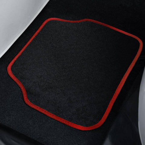 Rootz 4-Piece Car Floor Mats - Vehicle Mat Set - Floor Protectors - Universal Fit - 450gsm Carpet Material - 45cm x 67cm, 41cm x 34cm