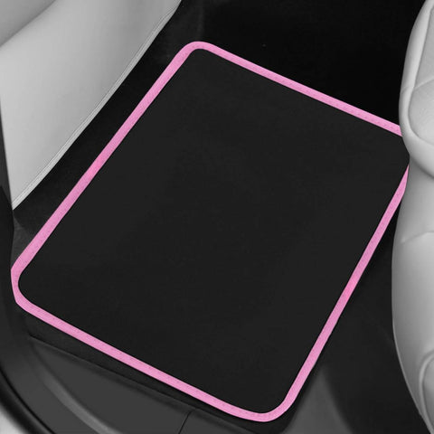 Rootz 4 Piece Car Floor Mat Set - All-Weather Floor Mats - Universal Fit - Embroidery Pattern - Water-Repellent - 45cm x 67cm & 45cm x 33cm