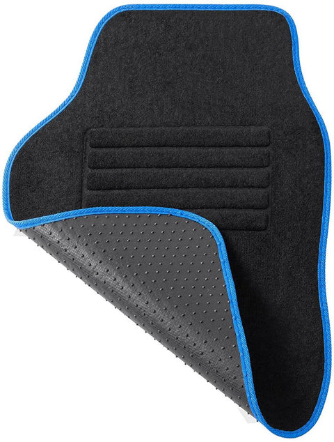 Rootz Car Floor Mat Set - Universal All-Weather Mats - Carpet Material - Vehicle Interior Protection - Non-slip Backing - 45cm x 67cm, 45cm x 33cm
