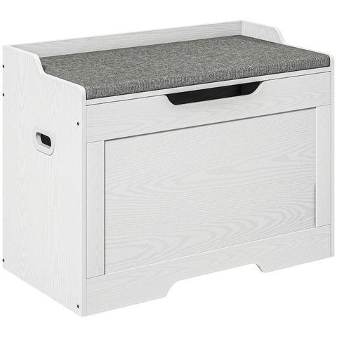 Rootz Storage Chest Bench - Organizing Box - Foot of Bed Trunk - Safety Hinge - 75cm x 40cm x 56cm