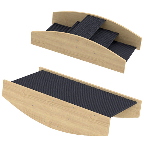 Rootz Agility Dog Swing - 2-in-1 Rocker & Stairs - Non-Slip Pet Ramp - Fir Wood - Enhances Balance & Agility - 80cm x 39.5cm