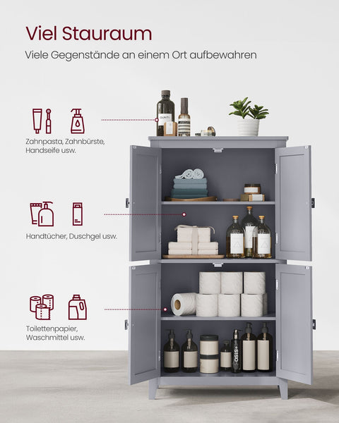Rootz Kitchen Cabinet - Pantry Organizer - Storage Unit - Adjustable Shelves - 120cm x 40cm x 180cm