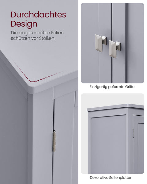 Rootz Kitchen Cabinet - Pantry Organizer - Storage Unit - Adjustable Shelves - 120cm x 40cm x 180cm