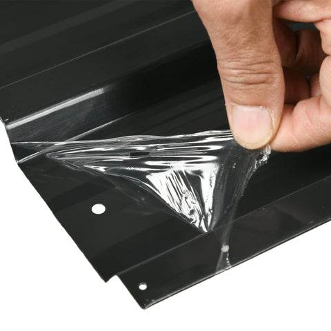 Rootz Set of 12 Galvanized Steel Panels - Weatherproof Sheets - Metal Cladding - Durable Protection - 129L x 45W cm