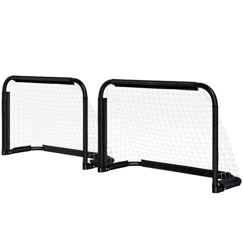 Rootz Football Goal Set - Mini Soccer Goals - Folding Metal Frame - Easy Transport - 90cm x 36cm x 60cm