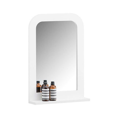 Rootz Wall Mirror Shelf - Bathroom Shelf - Storage Rack - Timeless Design - 38x54x9cm