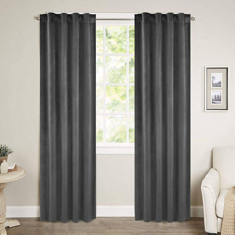 Rootz Luxe Fluwelen Verduisteringsgordijnen - Gordijnen - Raambekleding - Lichtblokkering - Thermische isolatie - Eenvoudige installatie - 140 cm x 225 cm/245 cm/270 cm