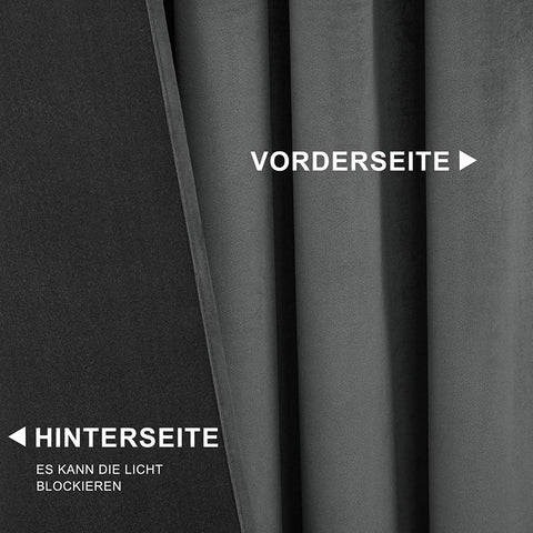Rootz Luxe Fluwelen Verduisteringsgordijnen - Gordijnen - Raambekleding - Lichtblokkering - Thermische isolatie - Eenvoudige installatie - 140 cm x 225 cm/245 cm/270 cm