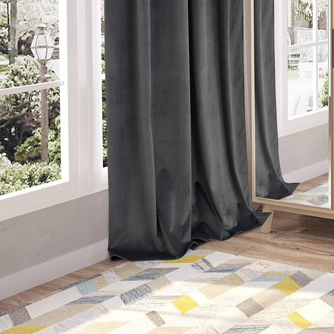 Rootz Luxe Fluwelen Verduisteringsgordijnen - Gordijnen - Raambekleding - Lichtblokkering - Thermische isolatie - Eenvoudige installatie - 140 cm x 225 cm/245 cm/270 cm