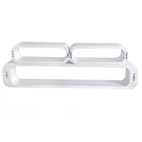 Rootz Wall Shelf Set - Floating Shelves - Display Ledges - Durable MDF Construction - Versatile & Stylish - Easy Installation - Large: 95x17.5x16cm, Small: 40x13x16cm Each