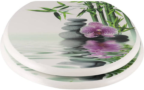 Rootz Premium Soft-Close Toilet Seat - Quiet Closing - Easy Clean - Comfort Fit - Antibacterial - Non-Slip - 37.8cm x 43.8cm