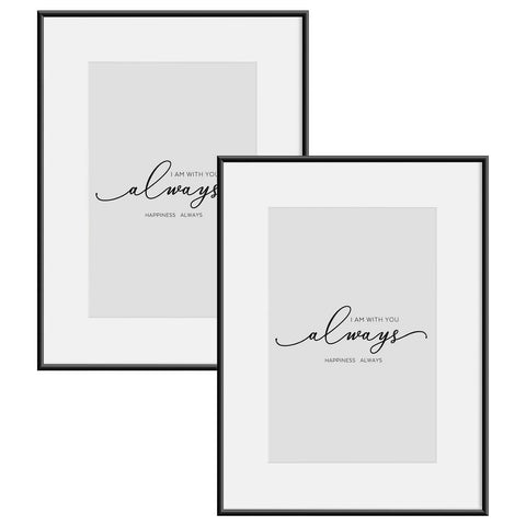 Rootz Aluminum Photo Frame - Picture Frame - Wall & Table Display - Plexiglass - 10x15cm to 30x40cm - Premium Metal Structure - Home Decor