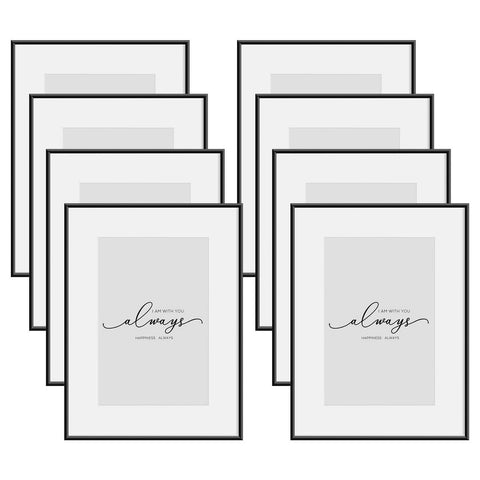 Rootz Photo Frame Set - Picture Frame - Wall Art Display - Plexiglass - Modern Design - 10x15/13x18/15x20/20x30/21x29.7/30x40 cm