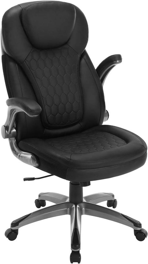Rootz Executive Chair - Office Swivel Chair - Ergonomic Office Chair - Adjustable Height - PU Mesh - 67cm x (114.5-124.5)cm x 78cm