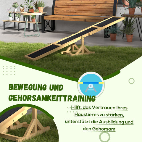 Rootz Dog Rocker - Agility Trainer - Dog Bouncer - Non-Slip Surface - 180cm x 30cm x 30cm - Holds Up To 50kg