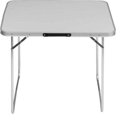 Rootz Portable Aluminum Camping Table - Folding Outdoor Table -Compact Foldable Table - Lightweight - 60cm x 70cm x 80cm