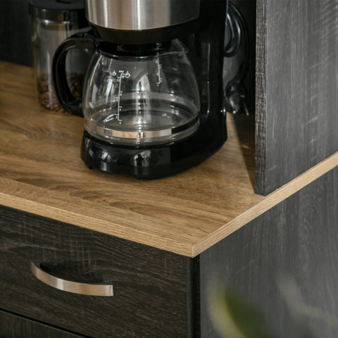 Rootz Kitchen Buffet Cabinet - Kitchen Storage - Pantry Cabinet - Modern Style - 101L x 39W x 180H cm