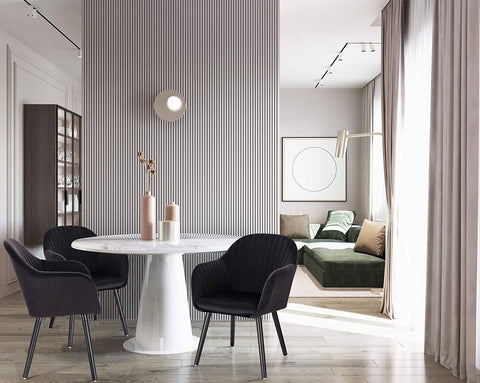 Rootz Set of 4 Dining Chairs - Velvet Upholstered - Comfortable Seating - Durable & Sturdy - Versatile Design - Easy Assembly - 81cm x 40cm x 42cm