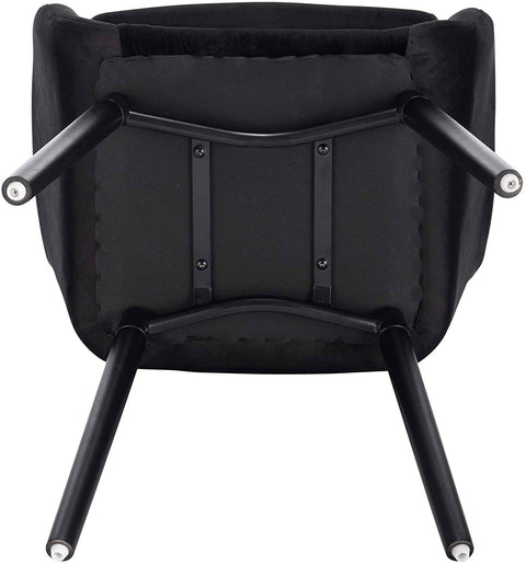 Rootz Set of 4 Dining Chairs - Velvet Upholstered - Comfortable Seating - Durable & Sturdy - Versatile Design - Easy Assembly - 81cm x 40cm x 42cm