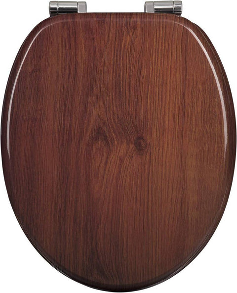 Rootz Premium Soft-Close Toilet Seat - Quiet Closing - Antibacterial Seat - Comfort Fit - Hygienic - Non-Slip - 37.8cm x 43.8cm