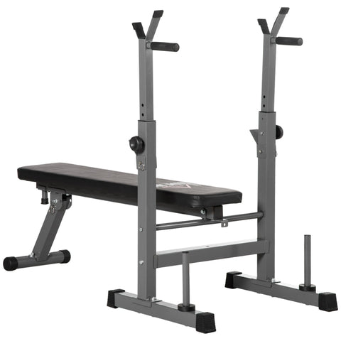 Rootz Weight Bench - Barbell Bench - Upper Body Fitness - Adjustable Dumbbell Stand - Padded Bench - Foldable - 140cm x 73cm x 98-122cm