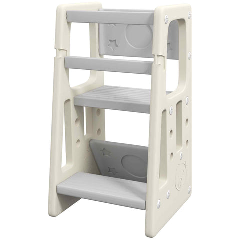 Rootz Learning Tower - Observation Tower - Child Step Stool - Height Adjustable - Ergonomic Design - 47cm x 47cm x 90cm