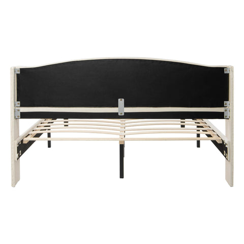 Rootz Soft Upholstered Bed - Velvet Bed - Button Decor - Luxurious Comfort - 212cm x 170cm x 100cm