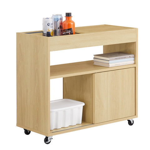 Rootz Rolling File Cabinet - Mobile Filing Cabinet - Storage Unit - Easy Document Access - 30x60x30cm