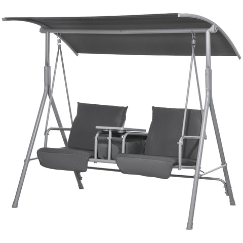 Rootz Hollywood Swing - Porch Swing - 2-Seater Garden Swing - UV Protection - 175cm x 110cm x 165cm