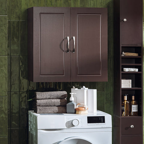 Rootz Bathroom Wall Cabinet - Storage Cabinet - Medicine Cabinet - Adjustable Shelf - Versatile Use - Easy Assembly - 60cm x 60cm x 30cm