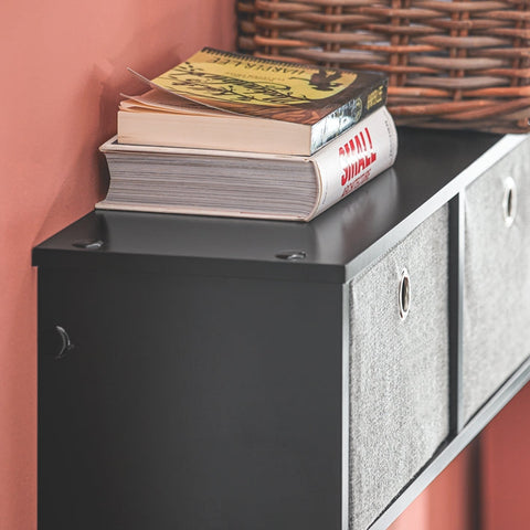 Rootz Wandkapstok met opbergruimte - Sleutelorganizer - Halplank - FSC-gecertificeerd - 100x30x20 cm - Milieuvriendelijke honingraatverpakking