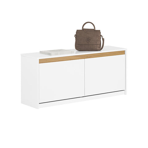 Rootz Shoe Bench Storage - Shoe Rack - Entryway Bench - MDF Material - 104cm x 47cm x 30cm - Organize Shoes/Accessories - Space-saving