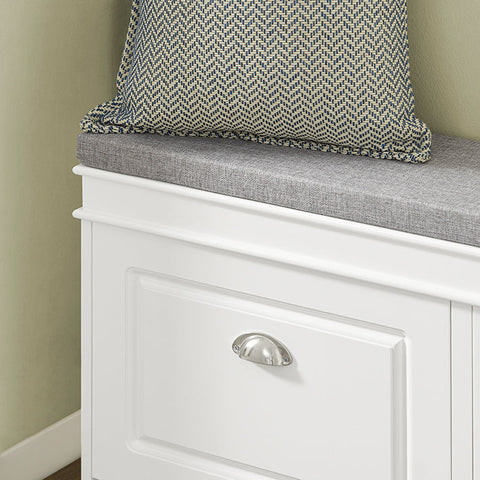 Rootz Shoe Cabinet Bench - Shoe Storage - Entryway Bench - FSC Certified - Space-Saving Design - Comfortable Seating - 104cm x 52cm x 24cm