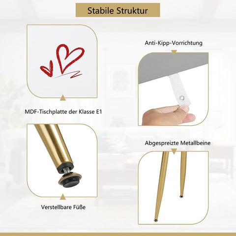 Rootz Adjustable Dressing Table with LED Mirror and Velvet Stool - Vanity Desk - Makeup Table - Adjustable Lighting, Ample Storage, Ergonomic Design - 100cm x 122cm x 40cm