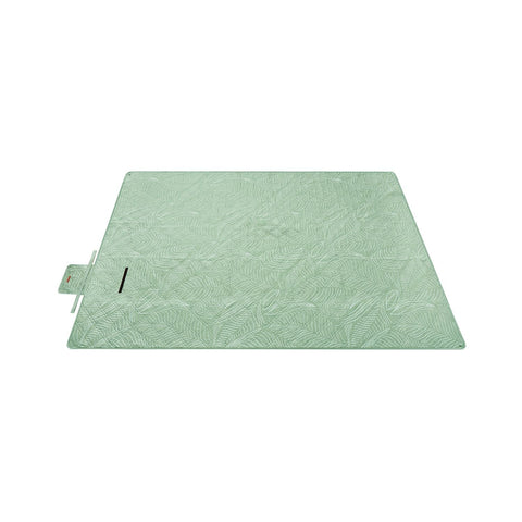 Rootz Picnic Blanket - Outdoor Mat - Beach Rug - Waterproof - Lightweight - Portable - Mint Green with Tropical Fern - 300cm x 200cm - 42cm x 19cm x 19cm
