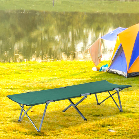 Rootz Camp Bed - Folding Bed - Portable Sleeping Cot - Waterproof Oxford Fabric - 193cm x 64cm x 40cm