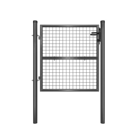 Rootz Lockable Garden Gate - Galvanized Steel Fence - Secure Entryway - 106x6x150cm - Durable Construction