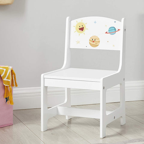 Rootz Children's Table Set - Kids Play Table - Child's Activity Desk - Easy Assembly - Table: 60x60x55cm, Chairs: 31x31x55cm