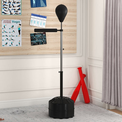 Rootz Punching Ball with Reflex Bar - Speed Trainer - Reflex Ball - Increases Speed & Accuracy - Adjustable 76cm x 48cm x 160-205cm