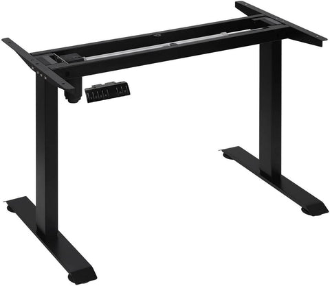 Rootz Adjustable Desk Frame - Electric Standing Desk - Motorized Sit-Stand Workstation - Ergonomic Design, Memory Settings, Safety Features - 70cm-114cm x 110cm-138cm
