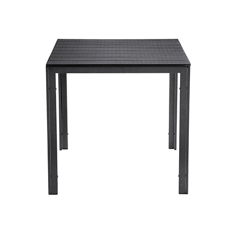 Rootz Tuintafel voor buiten - Terrastafel - Weerbestendige tafel - Stevige ijzeren poten - HDPE-kunststof - 78 cm x 78 cm x 74 cm