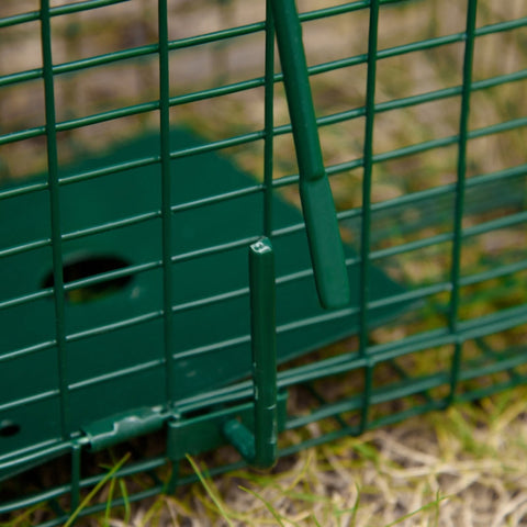 Rootz Live Trap Animal Cage - Humane Animal Trap - Precise Catching Mechanism - Safe for Pets and Children - Camouflaged Design - 60cm x 18cm x 20cm - Steel Construction