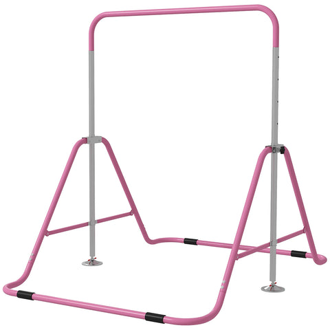 Rootz Children's Gymnastics Bar - Folding Exercise Bar - Adjustable Training Bar - Height Adjustable 88-128 cm - 154cm x 106.2cm x 88.5-128.5cm